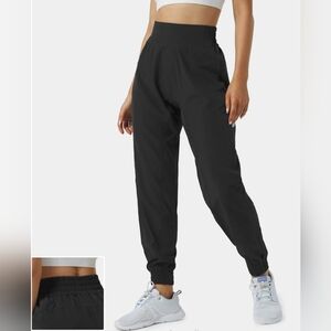 👝HALARA High Waisted Elastic Waistband Hiking Joggers, XS